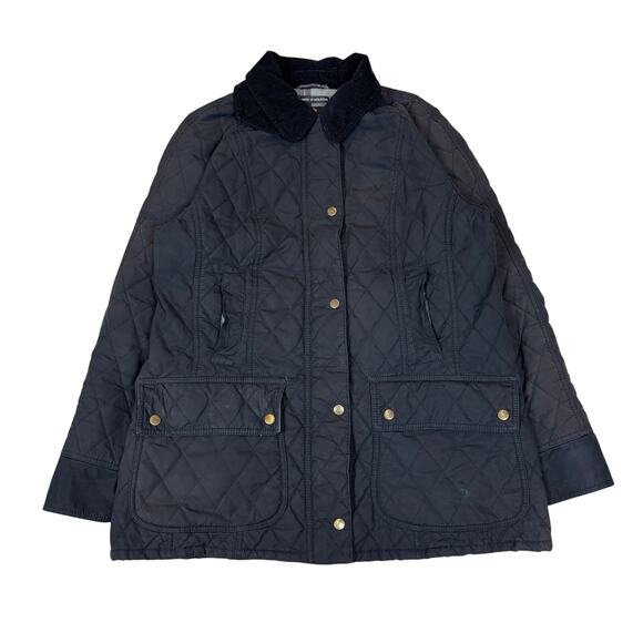 Barbour Beadnell Quilted Jacket Coat Women's 12 Grunge Faded - Picture 1 of 14